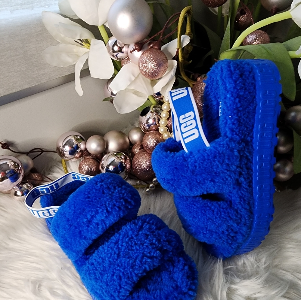 Ugg Oh Fluffita Genuine Shearling Slingback Sandal brand New - Picture 6 of 6